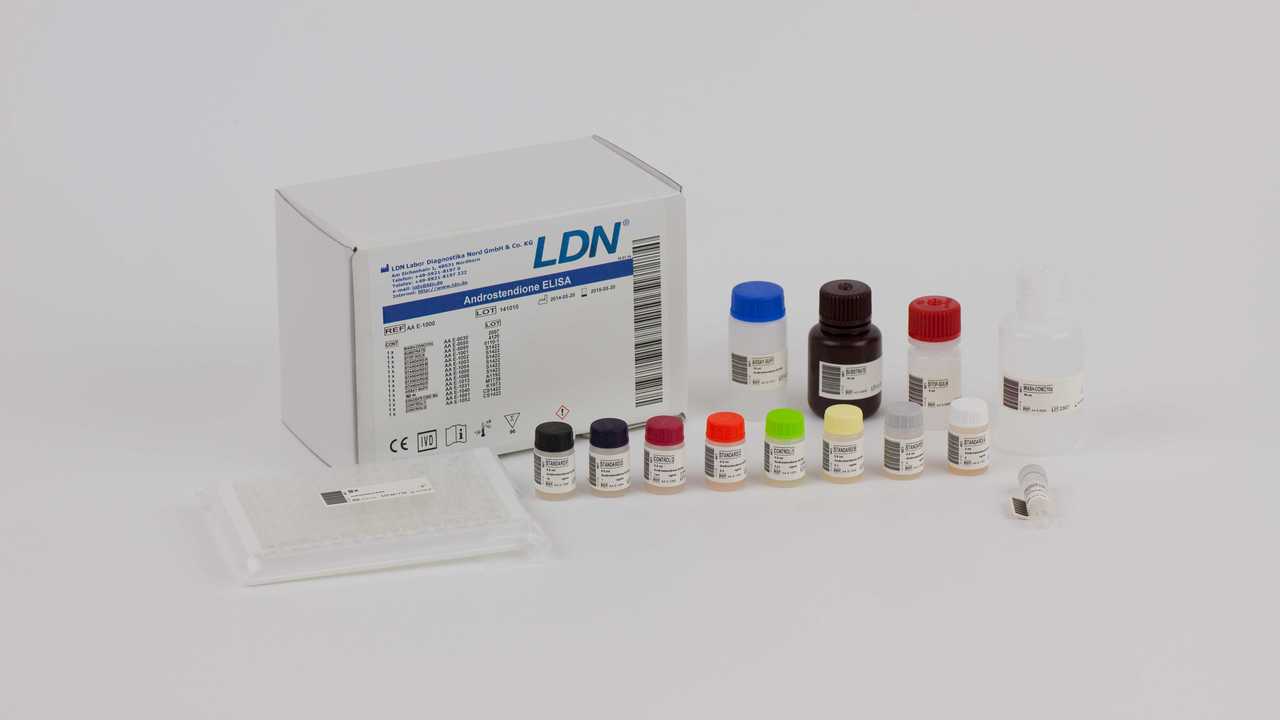 Androstenedione ELISA  enzyme immunoassay for the quantitative measurement of androstenedione in serum and plasma. By RMDiagnostics.