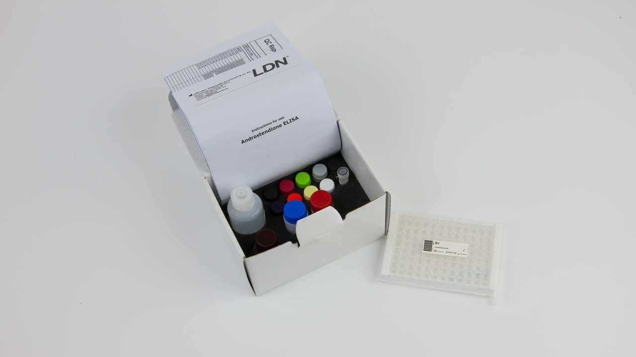 Androstenedione ELISA  enzyme immunoassay for the quantitative measurement of androstenedione in serum and plasma. By RMDiagnostics.